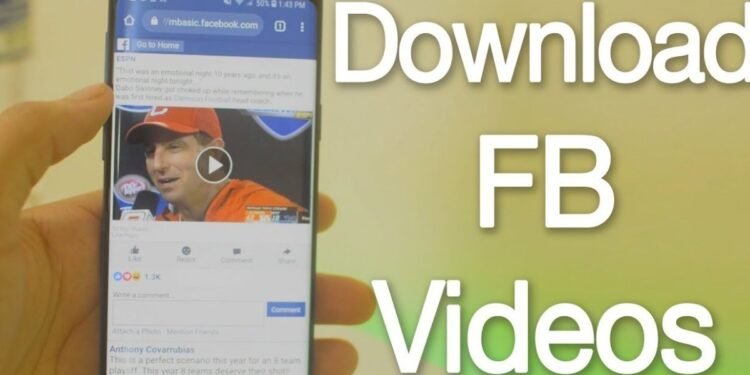 save facebook video