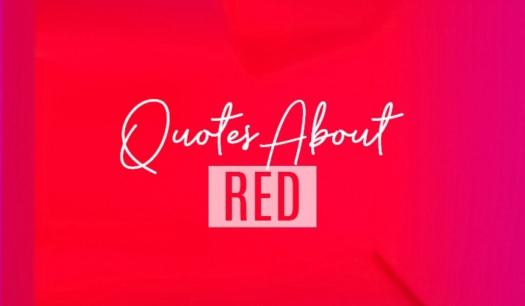 caption for red