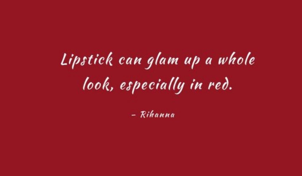 caption for red